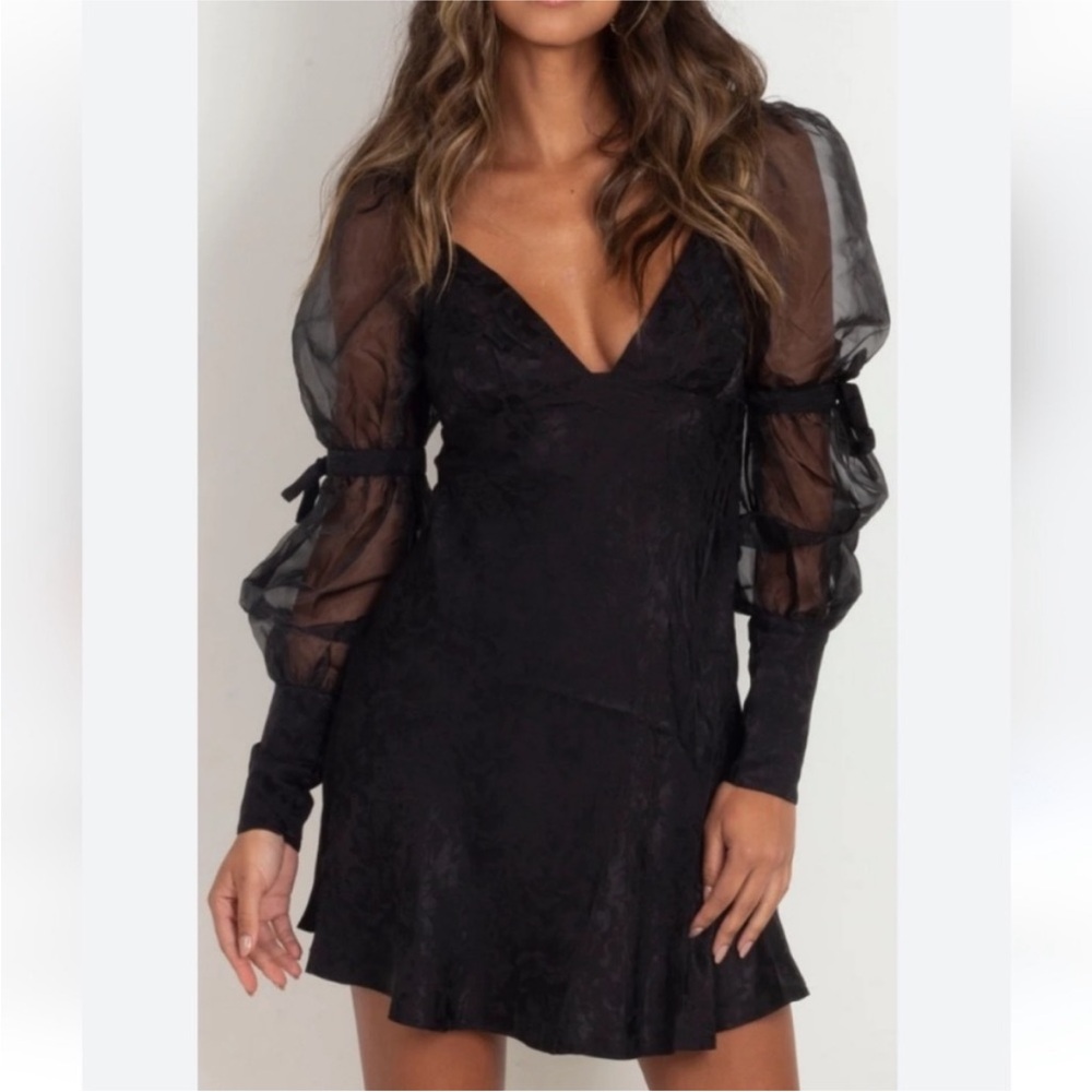 For Love And Lemons Gabrielle Puff Sleeve Mini Dress